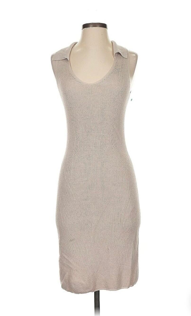 Freshman 1996 Casual Midi Dress Bodycon Sleeveless Size Medium